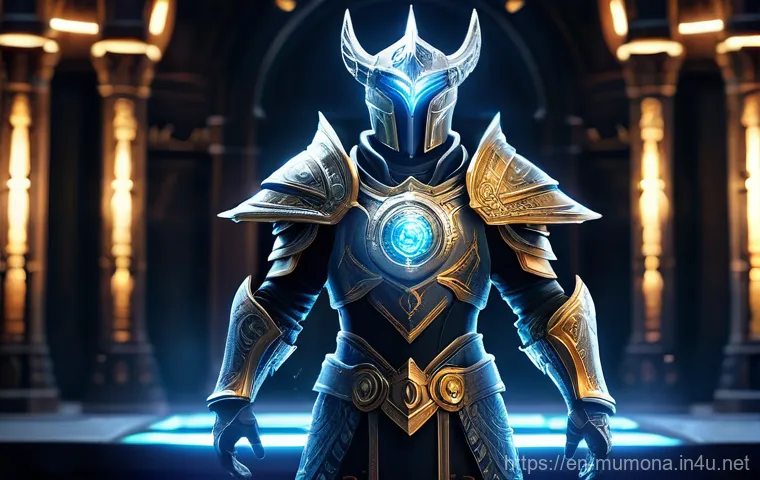 뮤 모나크 장비 제작 방법 - **Prompt:** A vibrant, crowded fantasy city marketplace at dusk, bathed in the soft glow of magical ...