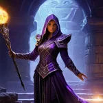 뮤 모나크 유물 아이템 - **Prompt 1: The Mage and the Whispering Skull**
    "An epic fantasy scene depicting a powerful fema...