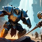 뮤 모나크 보스 타임 공략 - **"Epic World Boss Showdown"**
    A dynamic, action-packed scene depicting a diverse group of 8-10 ...