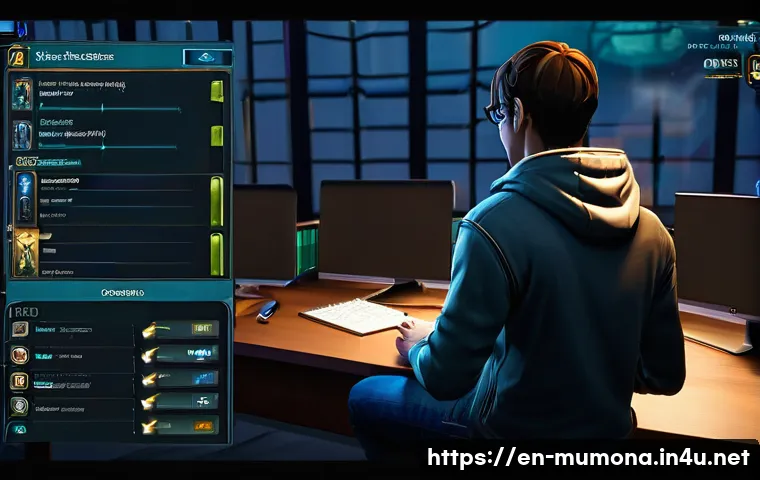 뮤 모나크 이벤트 참여 가이드 - **"Daily Grind Mastery"**
    A focused young adult gamer, gender-neutral, wearing comfortable but s...